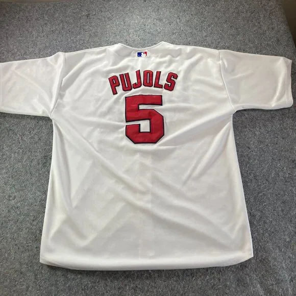 Mitchell & Ness Baseball Jersey Shirt Mens Adult 56 White St. Louis Cardinals - Picture 10 of 12